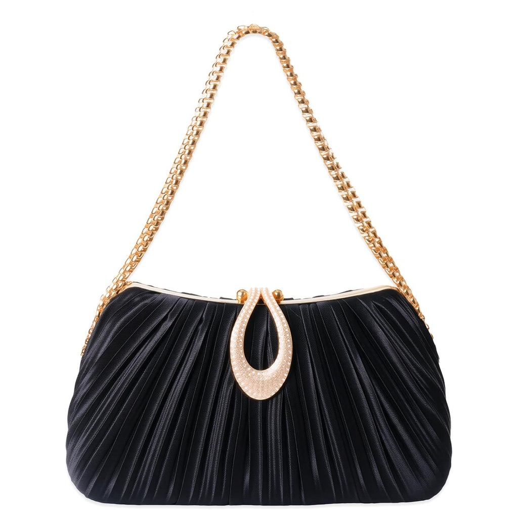 Celeste Pleated Shoulder Bag